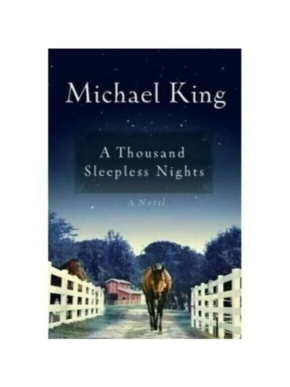 A Thousand Sleepless Nights Novel Paperback BOOK By Michael King 2012